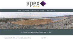 Desktop Screenshot of apexgeoservices.ie